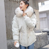 FTLZZ 2018 Women Winter Short Jacket Mujer Hooded Parkas Winter Coat Women Loose Parka Fur Collar Cotton Padded Jackets