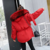 FTLZZ 2018 Women Winter Short Jacket Mujer Hooded Parkas Winter Coat Women Loose Parka Fur Collar Cotton Padded Jackets