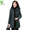 2018 Winter Parkas Women Jacket Plus size 5XL Hoodies Middle aged Female Outerwear Warm Plus Velvet Coats Clothes OKXGNZ A1966