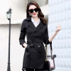 Fitaylor Autumn Winter Women Double Breasted Trench Coats Medium Long Slim Waterproof Raincoat Business Outerwear Plus Size 5XL