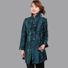 Fashion Purple Spring Chinese Women Satin Long Jacket Embroidery Coat Mujer Chaqueta Plus Size S M L XL XXL XXXL 4XL 5XL Mny001C