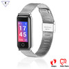 2018 New Lady Elegant Stainless Steel Heart Rate smart band Woman girl Blood Pressure bracelet weather forecast smart wristband