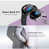 SENBONO V11 Smart watch IP67 waterproof Tempered glass Activity Fitness tracker Heart rate monitor BRIM Men Women Smart band 