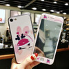 360 Full Cover Phone Case +Screen Protector for IPhone X 8 7 6 6S Plus for Iphone 7 8 X Glitter Acrylic Case Tempered Glass Film