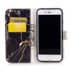 Cell phone case  for iPhone 7 8 6 6s plus x xsmax xr 5s 5 se Phone Cover black Marble Texture pu Leather Wallet Flip Phone Case 