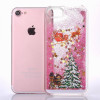Christmas tree Glitter Liquid Quicksand Phone Case For iPhone 6 6S 7 8 Plus Clear Transparent Cover For iPhone X XS 5 5S SE Case