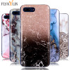 FLYKYLIN Soft TPU case on For Fundas Huawei Honor 9 Lite cases For Coque Huawei Honor 9 Honor 10 cover Marble Stone phone case