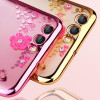 For Huawei P Smart Case Luxury Glitter floral TPU Silicone Soft full Cover For Huawei PSmart Dual SIM Phone Case