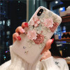 KISSCASE Cases For iPhone 5S 5 SE X XS Max Cover 3D Relief Floral Embossed TPU Silicon Shell For iPhone 6S 6 7 8 Plus XR Cases