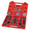  21pcs/Set Universal Car Disc Brake Caliper Rewind Back Brake Piston Compressor Tool Kit Set For Automobiles Garage Repair Tools