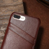 FLOVEME Genuine Cowhide Leather Phone Case For iPhone 7 6 6s Plus Back Cover With Card Slots For Apple iPhone 7 6S 6 Plus Shells