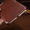 FLOVEME Genuine Cowhide Leather Phone Case For iPhone 7 6 6s Plus Back Cover With Card Slots For Apple iPhone 7 6S 6 Plus Shells