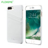 FLOVEME Genuine Cowhide Leather Phone Case For iPhone 7 6 6s Plus Back Cover With Card Slots For Apple iPhone 7 6S 6 Plus Shells
