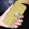 KISSCASE Bling Flip Wallet Phone Case For iPhone X 8 7 6 6s 7 Plus Phone Bag For iPhone 5s 5 SE Case Glitter Diamond Cover Coque