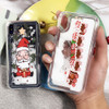 CASEIER Snowflake Christmas Case For iPhone 7 8 6 6S Plus Soft TPU Quicksand Case For iPhone X Xr Xs Max Cover New Year Funda
