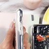 CASEIER Snowflake Christmas Case For iPhone 7 8 6 6S Plus Soft TPU Quicksand Case For iPhone X Xr Xs Max Cover New Year Funda