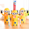 BAISPO Bathroom Products Cute Design Set Cartoon Toothbrush Holder Automatic Toothpaste Dispenser Toothpaste Squeezers 