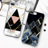 KISSCASE Luxury Geometric Marble Case For iPhone 7 6 6s 5 5s SE Cover Soft Silicone Case For iPhone X 6 S 7 8 Plus 5 5s SE Coque