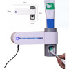 2 in 1 Antibacteria UV Light Ultraviolet Toothbrush Automatic Toothpaste Dispenser Sterilizer Toothbrush Holder Cleaner