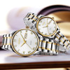 OLEVS 2018 Luxury Brand Lover Watch Women Waterproof Couples Watches Female Wristwatches Quartz Men Stainless Steel Watch 1Pair