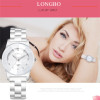 2018 LONGBO Top Brand Fashion Quartz White Ceramic Lovers Watches Luxury Casual Unique Ladies Dress Wristwatch Relogio Feminino