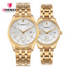 Luxury Women Men Couple Watches Top Brand CHENXI Waterproof Stainless Steel Lover's Wristwatch Calendar Quartz Casual Clock Gift