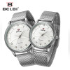 BELBI Couple Watches Diamond Watch for Men and Women Ultra-Thin Steel Watchstrap Clock Business Japan Quartz Movement Hodinky