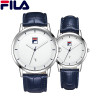Fila Men Women Watch Couple Quartz Wristwatch High Quality Luxury Top Italy Brand Fashion Casual Auto Date Leather Strap 618
