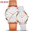 Luxury Brand OLEVS Men's Calendar Watches Men and Women Quartz Clock Fashion Casual Leather Strap Wrist Watch Male Relogio