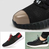 New exhibition breathable safety shoes men's Lightweight summer anti-smashing piercing work sandals Single mesh sneakers  35-46 