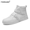 2018 New Luxury High Top Mens Casual Shoes Flats Autumn Hip Hop Male Footwear High Top Men Sneaker PU Leather Shoes 