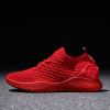 Breathable Men Sneakers Male Shoes Adult Red Black Gray High Quality Comfortable Non-slip Soft Mesh Men Shoes 2018 Summer New