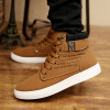 2018 Hot Men Boots Fashion Warm Winter Men shoes Autumn Leather Footwear For Man New High Top Canvas Casual Shoes Men