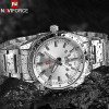 NAVIFORCE Brand Men Watches Luxury Sport Quartz 30M Waterproof Watches Men's Stainless Steel Band Auto Date Wristwatch