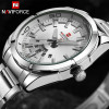 NAVIFORCE Brand Men Watches Luxury Sport Quartz 30M Waterproof Watches Men's Stainless Steel Band Auto Date Wristwatch