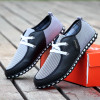 GOXPACER Spring Autumn Men Shoes Men Casual Shoes Breathable Flats Lacing Fashion Men Leather Shoes Plus Size 