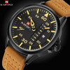 NAVIFORCE Luxury Brand Date Japan Movt Square Men Quartz Casual Watch Army Military Sports Watch Men Watches Male Leather Clock