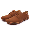 FONIRRA 2019 New Men's Genuine Leather Casual Shoes Men Spring Autumn Men's Shoes Lace-Up Solid Men Flat with Shoes 046