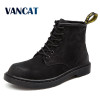 Vancat Brand Warm Men's Autumn Winter Genuine Leather Men Waterproof Snow Boots Work Safety Ankle Boots Men's Boots Big Size 46