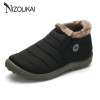 Men Winter Shoes snow boots for men waterproof Warming Fabric Slip-on Ankle Boots for Male Winter Outdoor Shoes Plus Size 35-48