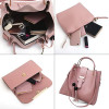 Women Handbags Leather Shoulder Bags Large Capacity Casual Tote Bag Female Tassel Bucket Purses And Handbags Sac Femme 3Pcs/Sets