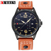 CURREN Brand Mens Watches Vintage Relogio Sports Time Module Quartz Watches Luminous Hands Date Day Watch Military Army Leather