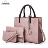 High Quality Pu Leather Handbags Tote Bag 3 Pcs/Set Women Bag Chain Shoulder Crossbody Bags For Women Small Clutch Purse Female