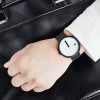 Enmex cool Minimalist style wristwatch Stainless Steel creative design Dot and Line simple stylish quartz fashion watch