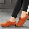 Loafers flats shoes woman folding moccasins foldable sneakers women flats tenis feminino genuine leather lace-up women shoes 