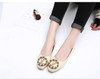 Women Shallow Single Shoes Candy Colors Rhinestone Ladies Shoes Large SizesComfortable Loafers Lazy Boat Flats