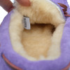Fashion Genuine Leather Wool inside winter flat shoes woman warm women loafers flats fur inside