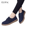 EOFK Autumn New Fashion Women Loafers Suede Leather Shoes Hook Loop Moccasins Shoes Woman Flats Women's Casual Female Flat Shoes