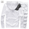 Mens Track suits 2017 Sportswear Men Tracksuits New Brand Wing Print White Sportwear Set Golden Embroidery Zipper Tracksuit 5XL