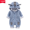 IYEAL New Autumn Winter Baby Rompers Cute Hooded Cartoon Ear Infant Girl Boy Jumpers Kids Toddler Baby Boy Outfits Clothes